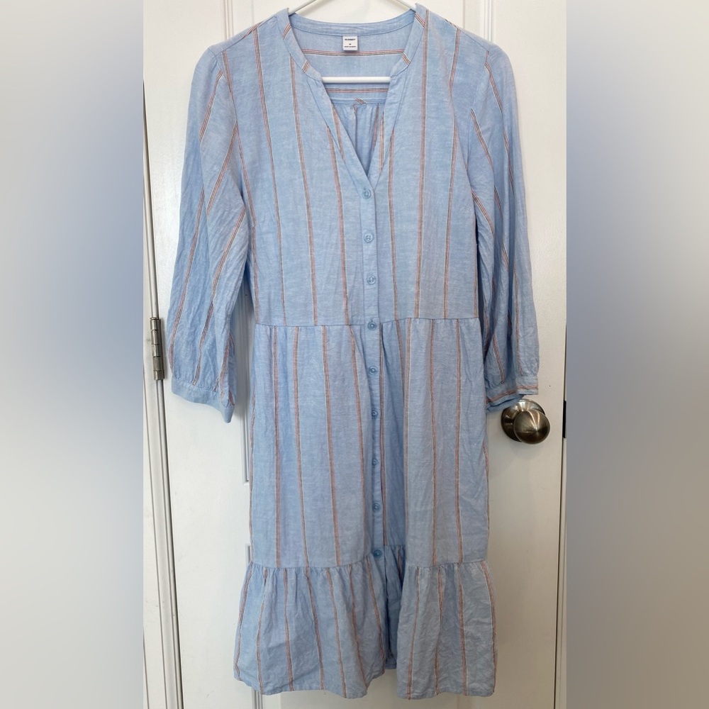 Baby Blue Button Down Dress
